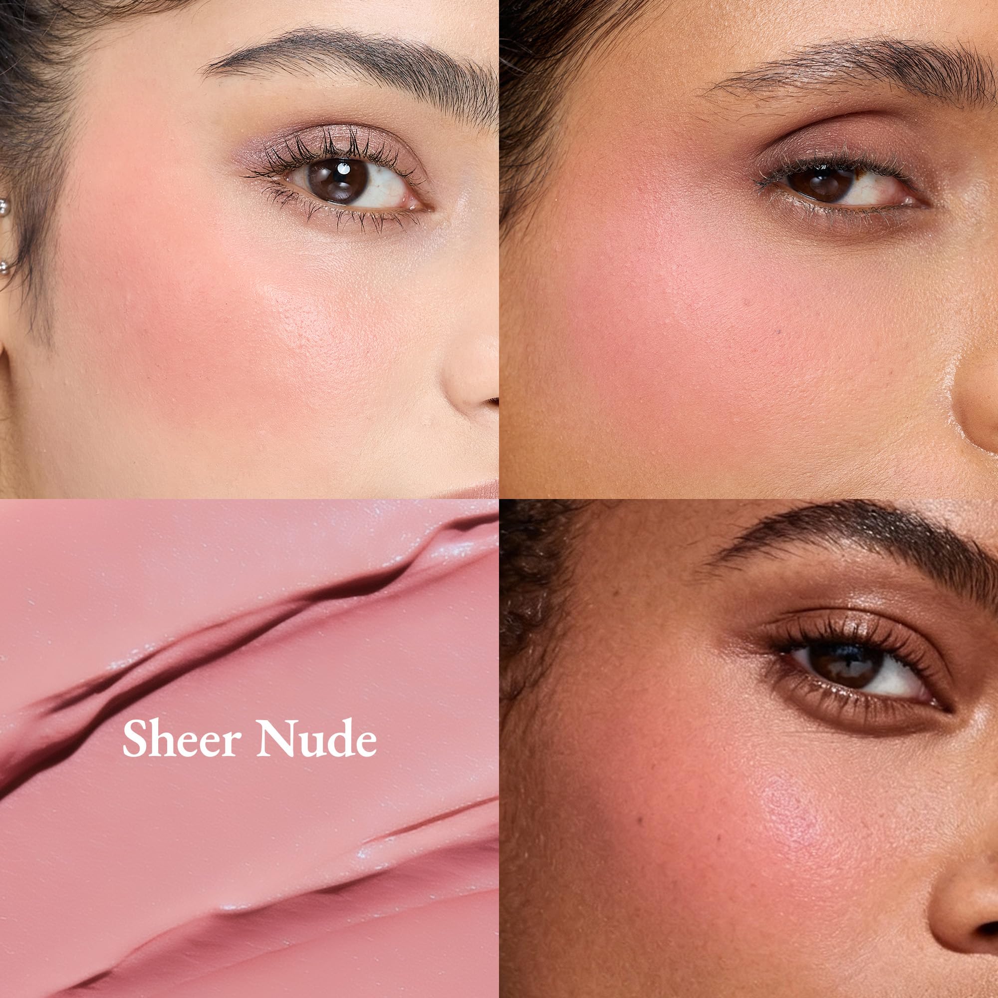 Exmiloo liquid blush precision applicator aids accurate placement.