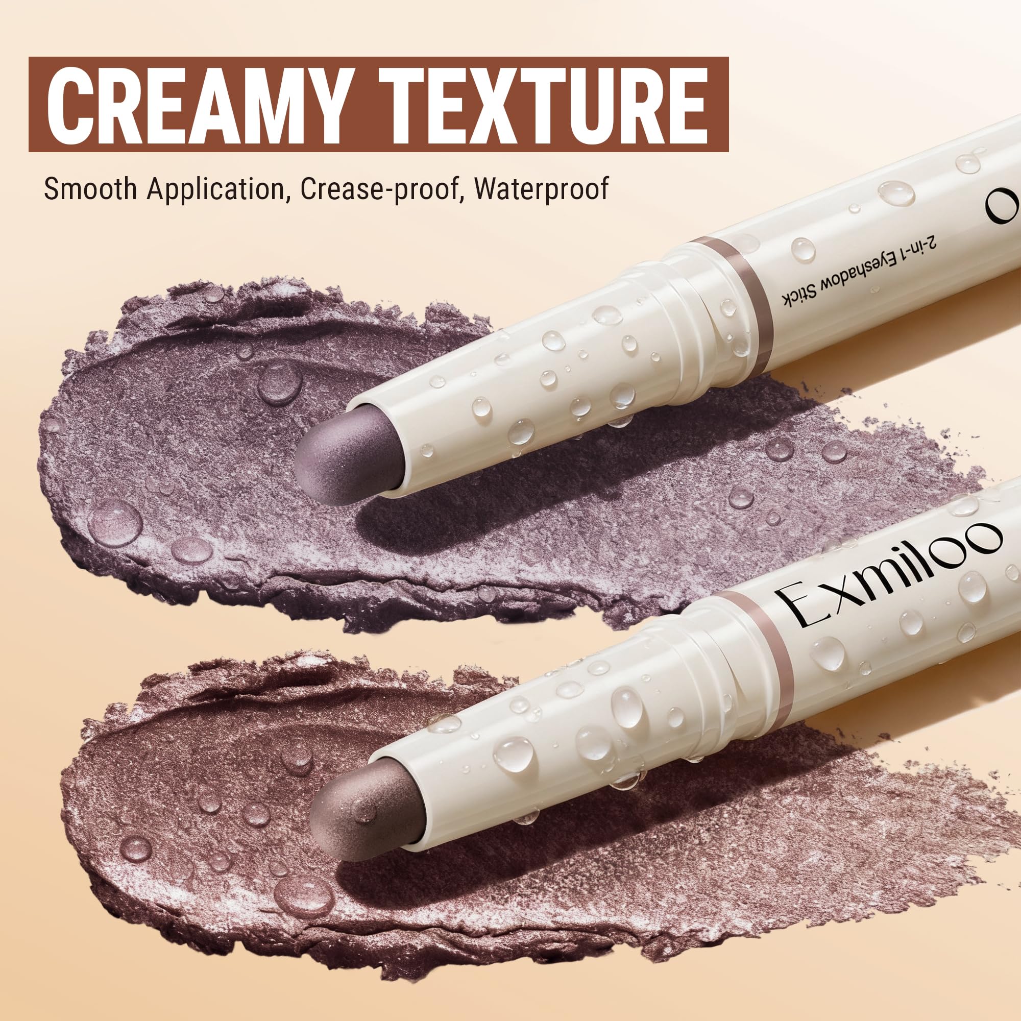 exmiloo Waterproof finish keeps shimmer intact during wear