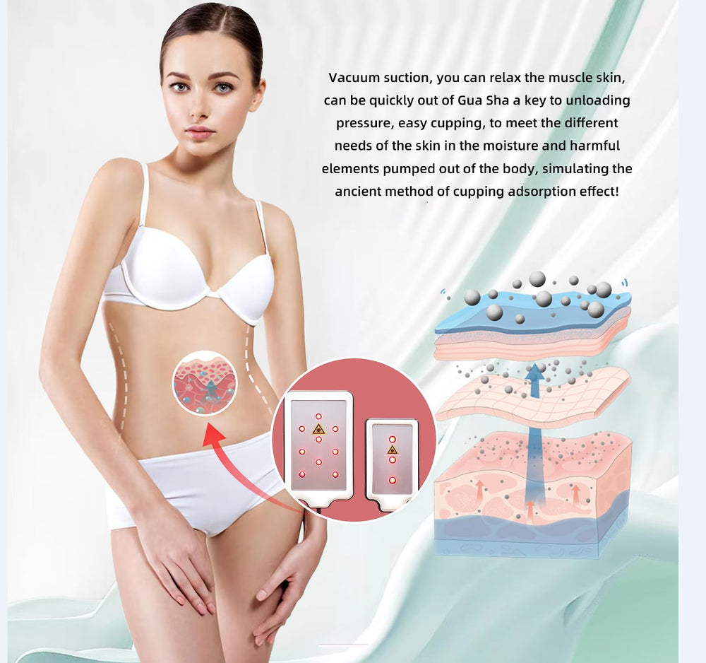 Expbom Body Machine control panel enables quick mode and duration adjustments.
