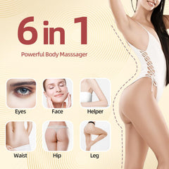 Expbom Body Machine multi-handle design supports facial and full-body massage options.