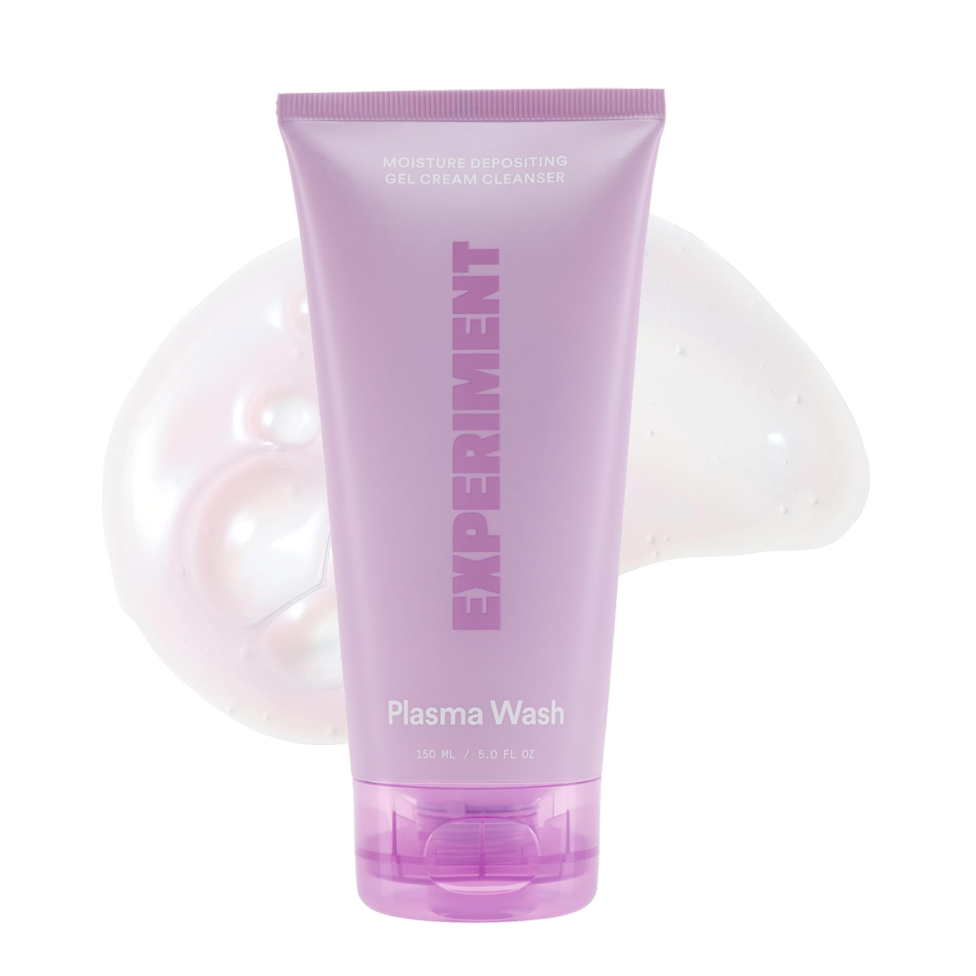 Experiment Plasma Wash bottle front, ready for daily hydrating cleansing