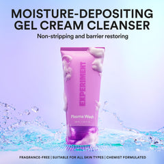 Experiment Plasma Wash label close-up highlighting glycerin and jojoba oil nourishment