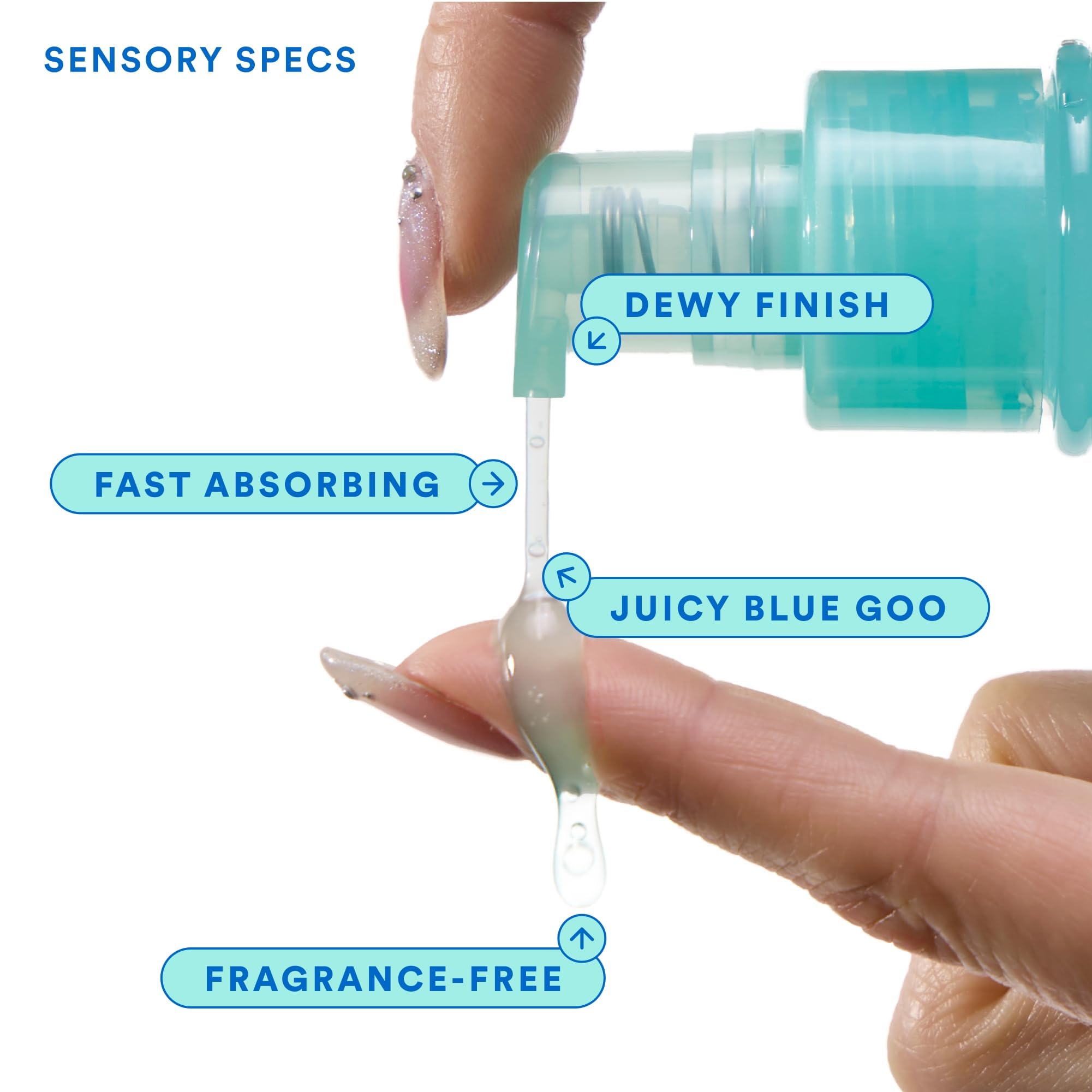 Experiment serum swirl shows thick, creamy consistency for busy mornings.