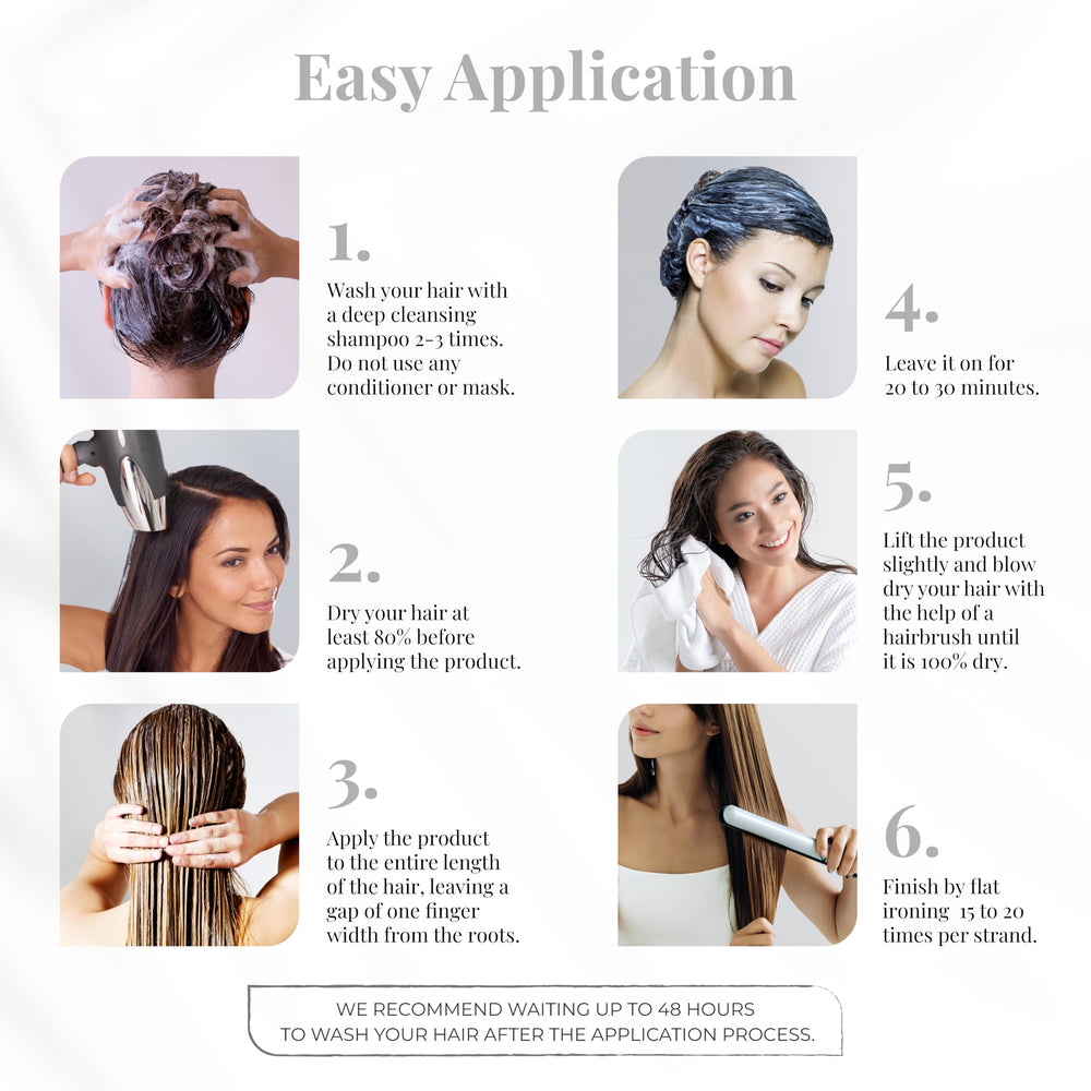 Expert Hair Sensation finished look with sleek, shiny straight hair.