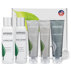 Exposed Skin Care acne kit face wash bottle for a refreshing cleanse