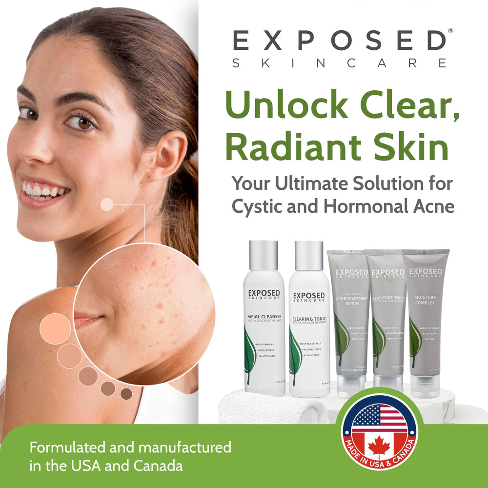 Exposed Skin Care clarifying serum texture on skin with hydrating feel.