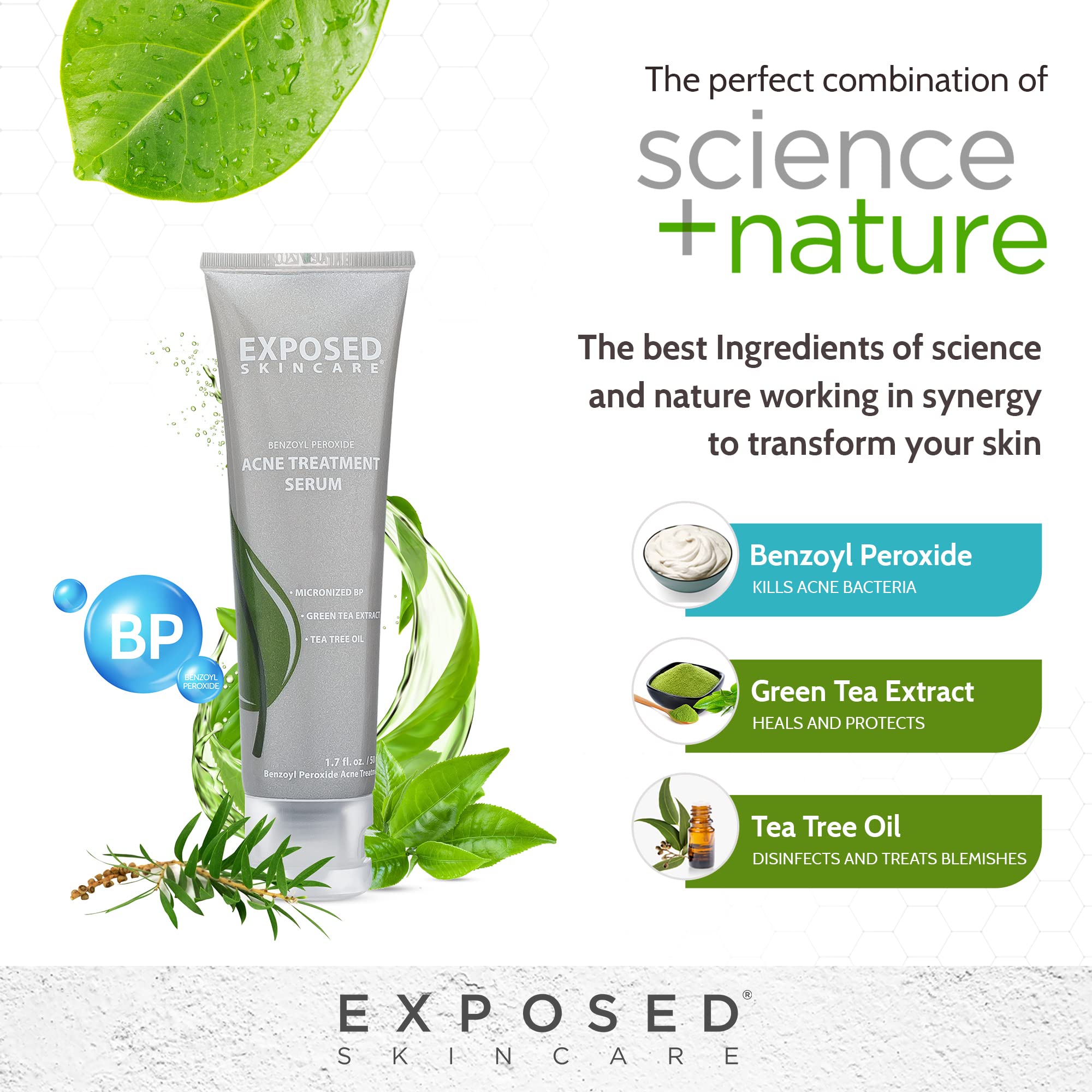 Exposed Skin Care cruelty-free label communicates ethical skincare.
