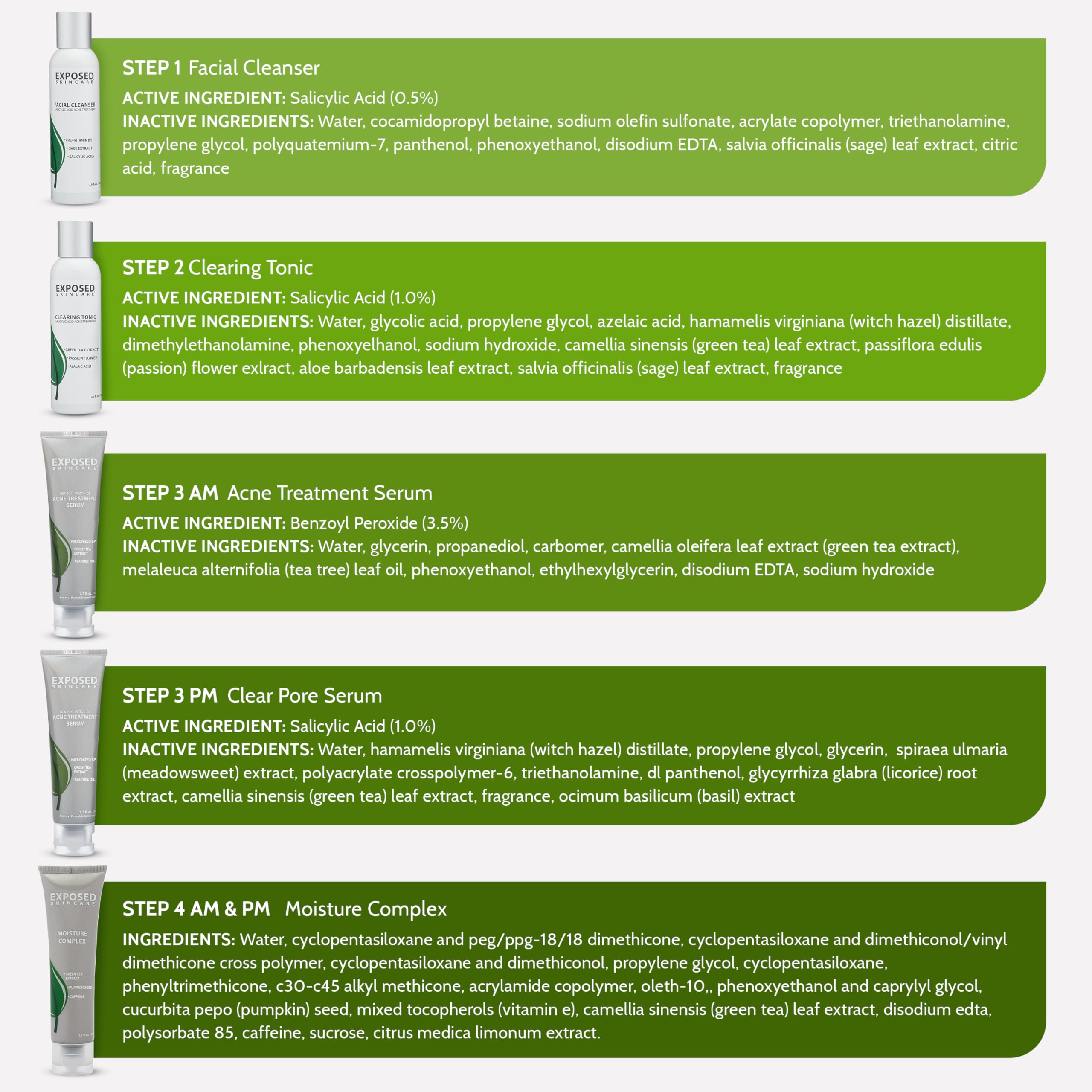 Exposed Skin Care jar cream closeup shows creamy texture.