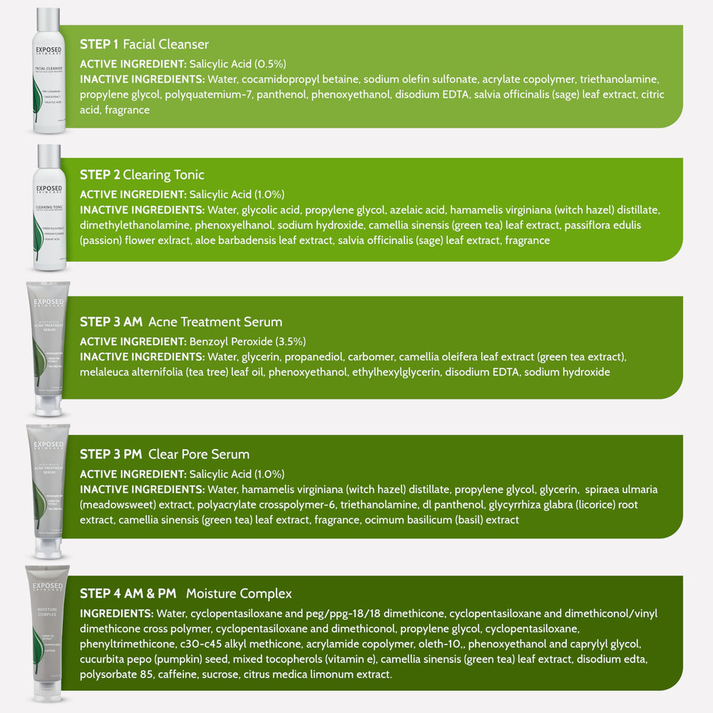 Exposed Skin Care jar cream closeup shows creamy texture.