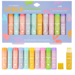 Expressions 10pc lip balm collection tubes for convenient on the go hydration