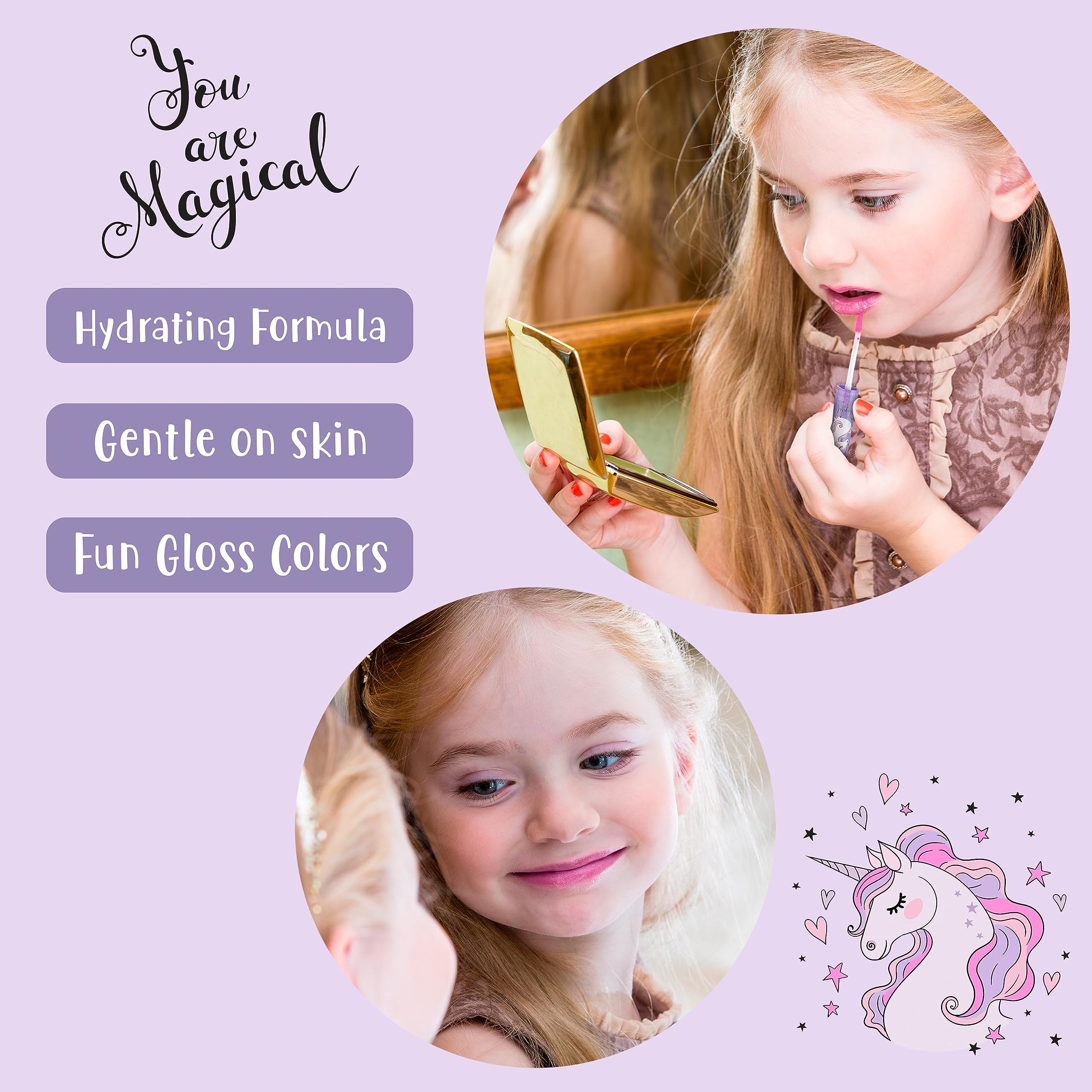 Gift-ready Expressions lip gloss set ideal for birthdays and holidays