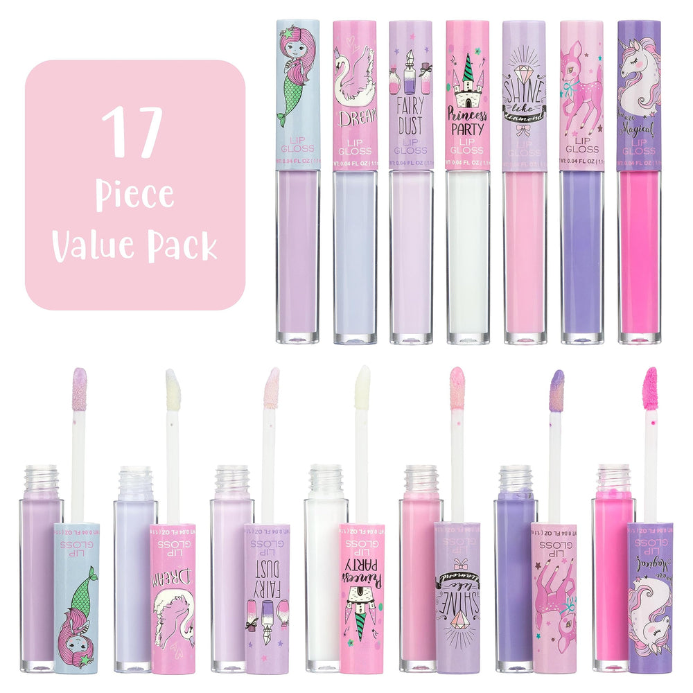 Expressions lip gloss with twist-off cap enables precise application for kids