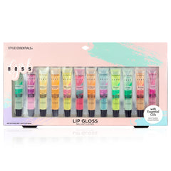 Expressions flavored lip gloss collection showing variety of scents