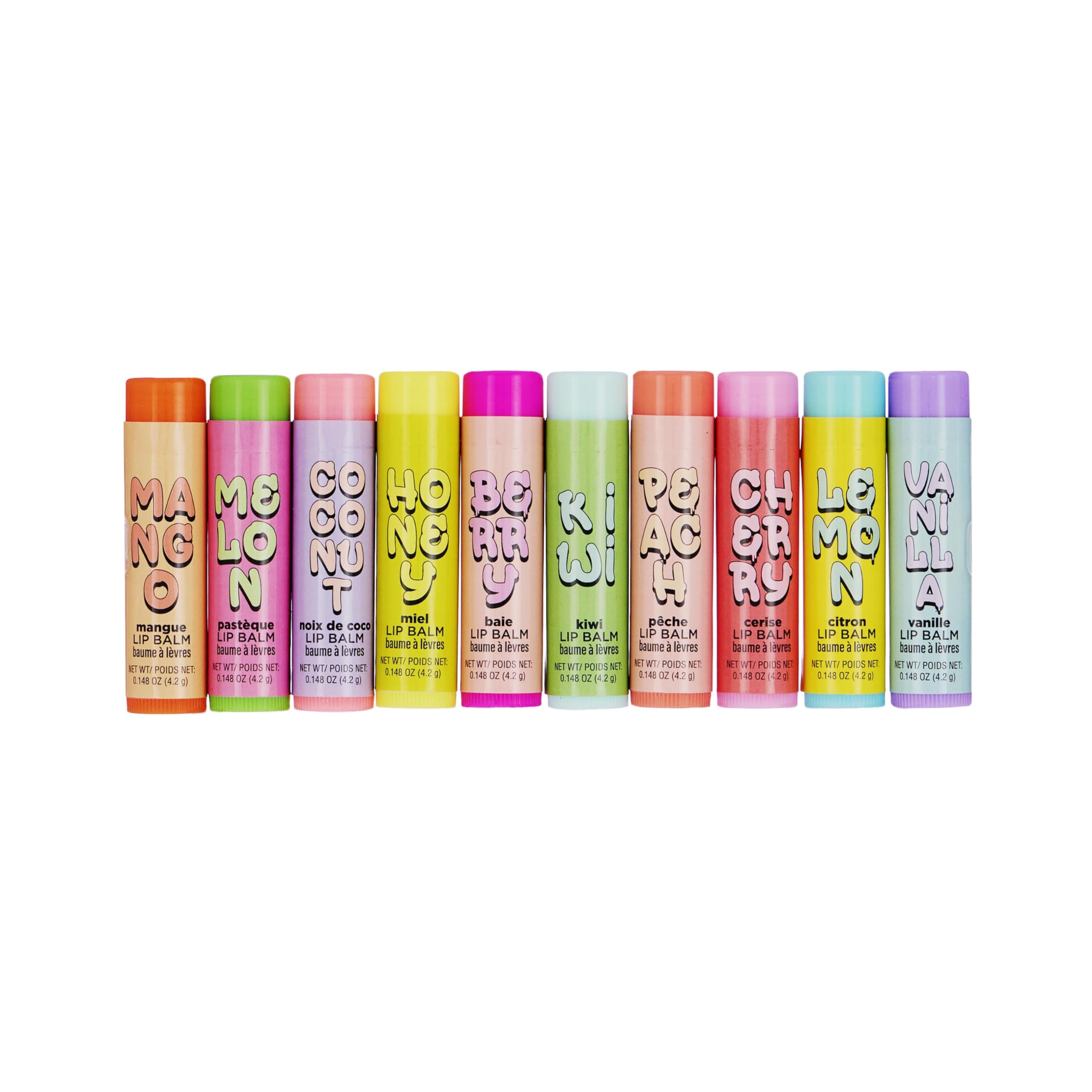 Expressions Melon lip balm tube offers cooling hydration after sun exposure.
