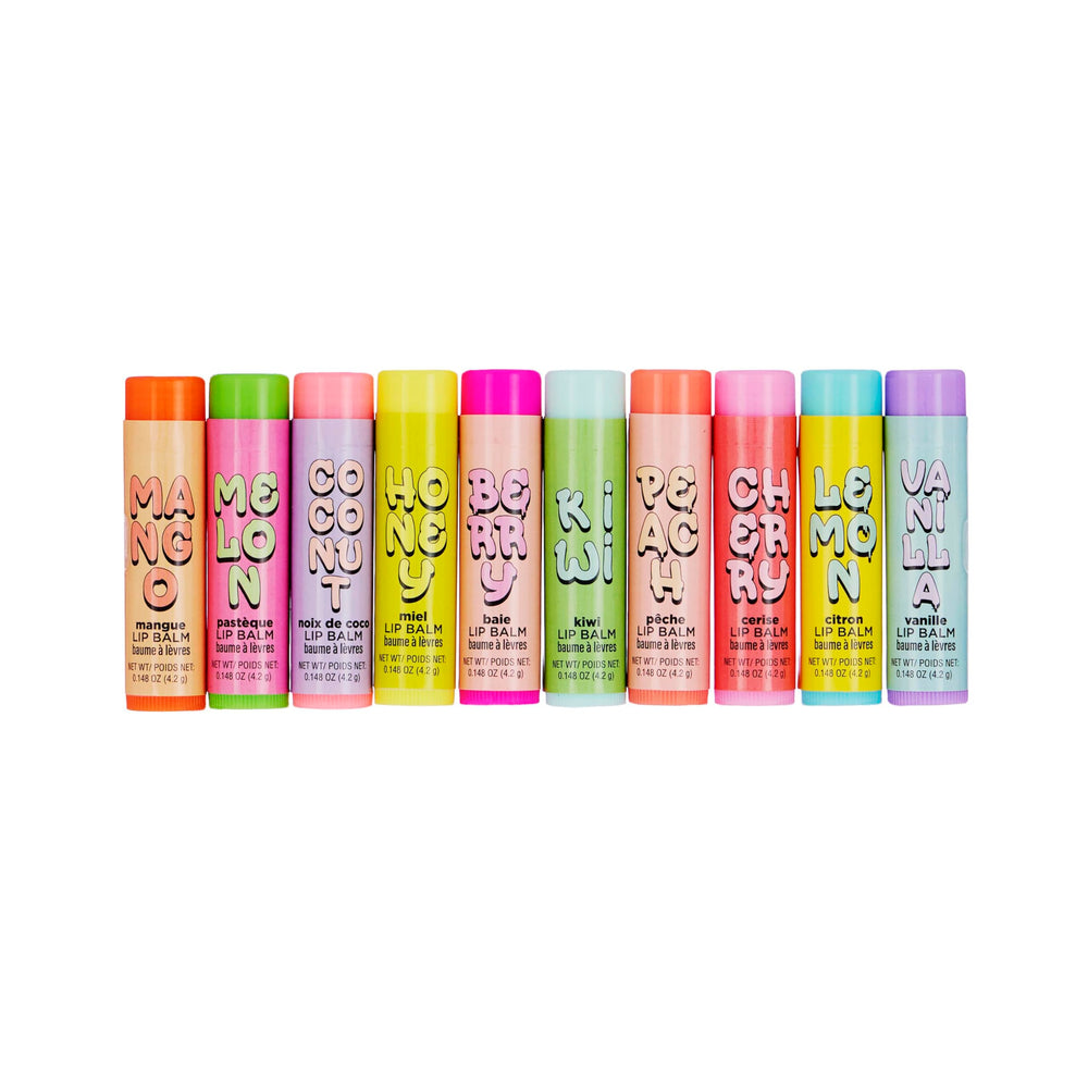 Expressions Melon lip balm tube offers cooling hydration after sun exposure.