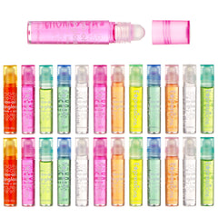 Expressions girl 24pc lip gloss set in carrying case, great for travel and gifting