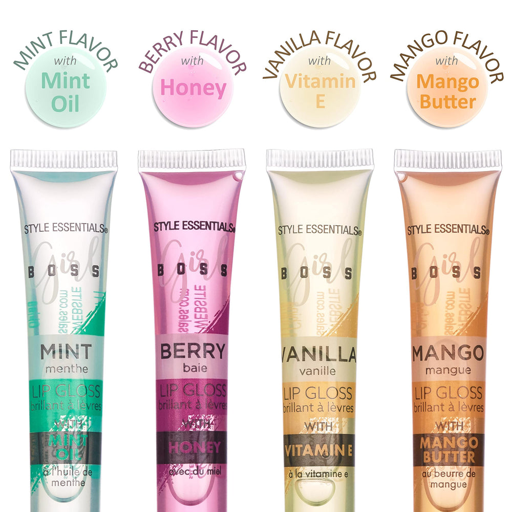 Expressions lip gloss packaging presented as a gift-ready set