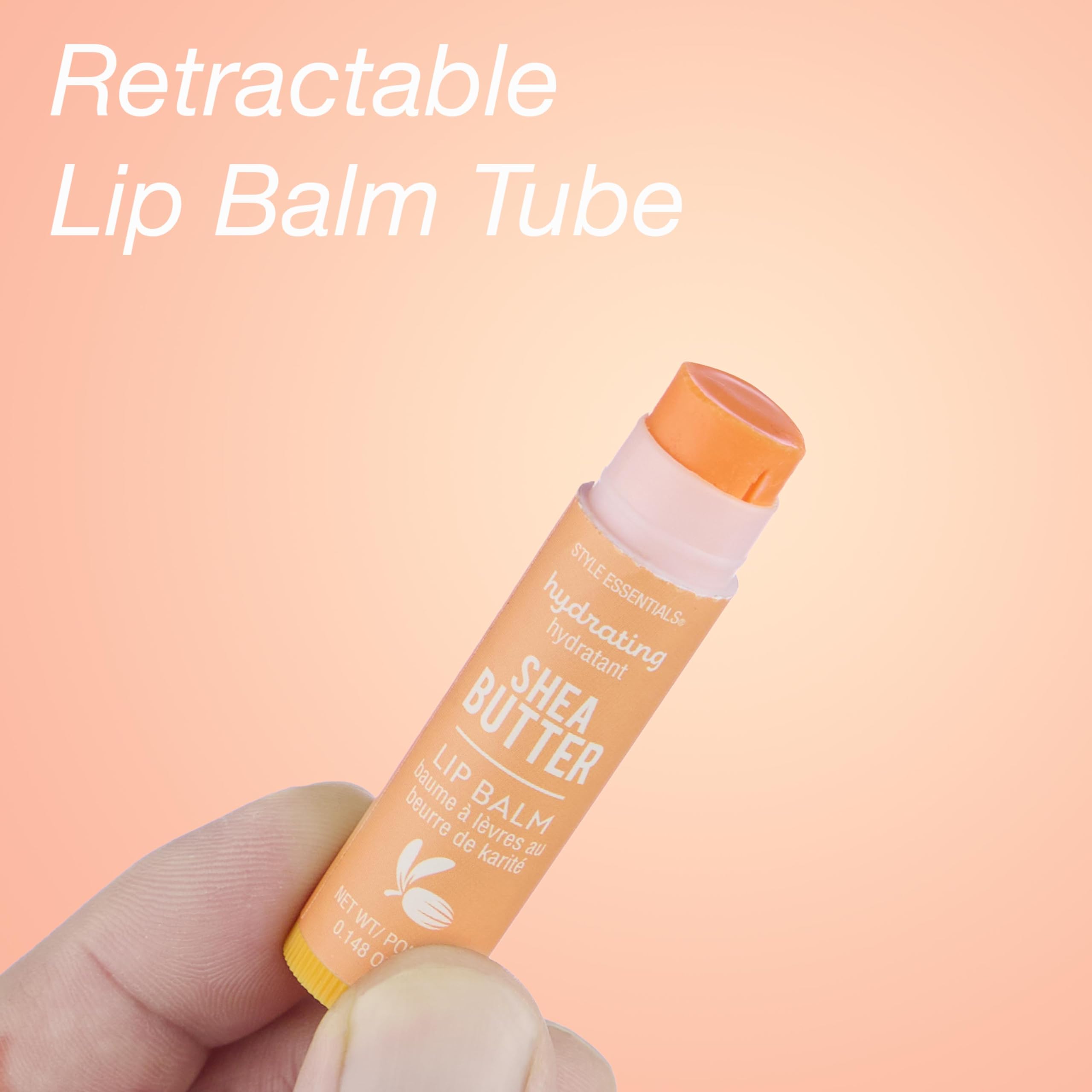 Expressions shea butter coconut oil lip balm closeup for soft lips