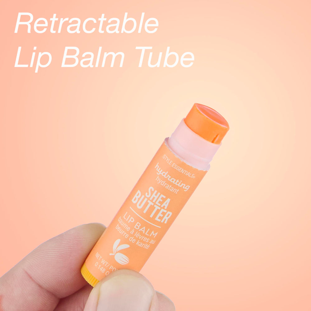 Expressions shea butter coconut oil lip balm closeup for soft lips