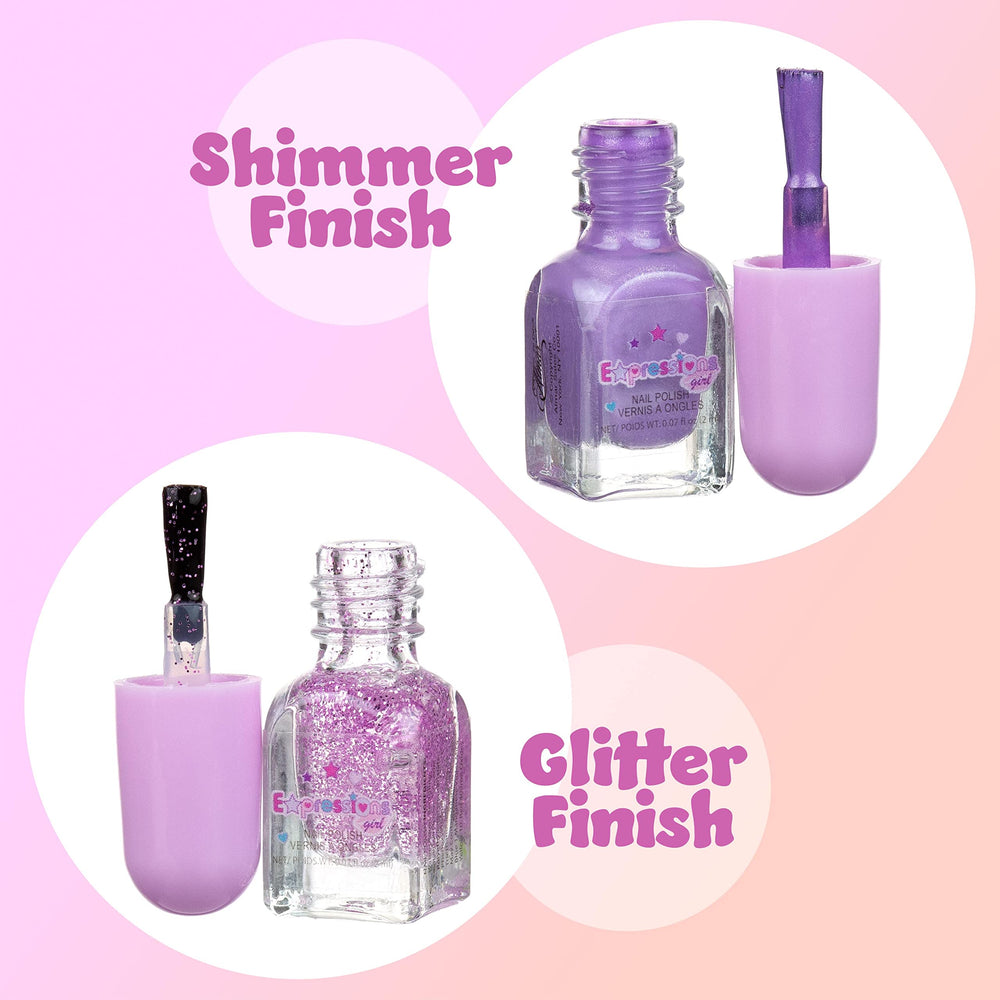 EXPRESSIONS shiny nail polishes provide bold, clean looks for everyday style.