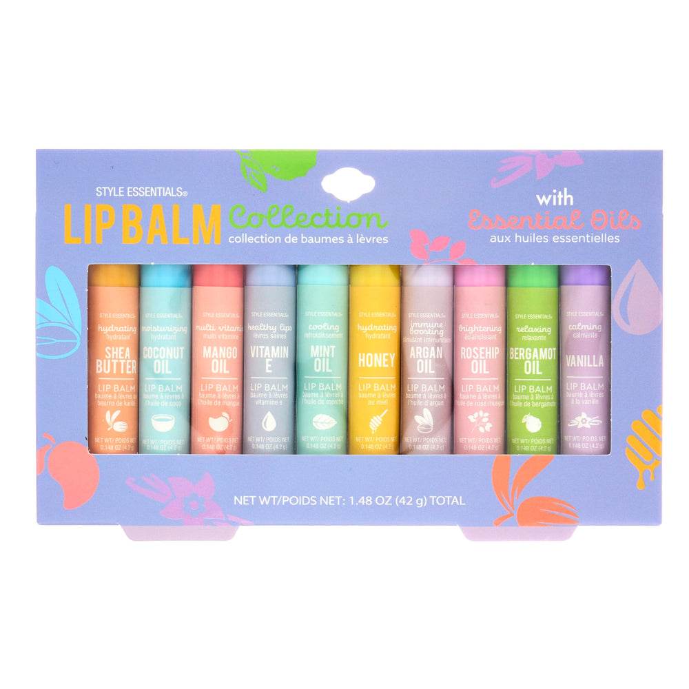 Expressions vanilla bergamot lip balm display for gifting idea