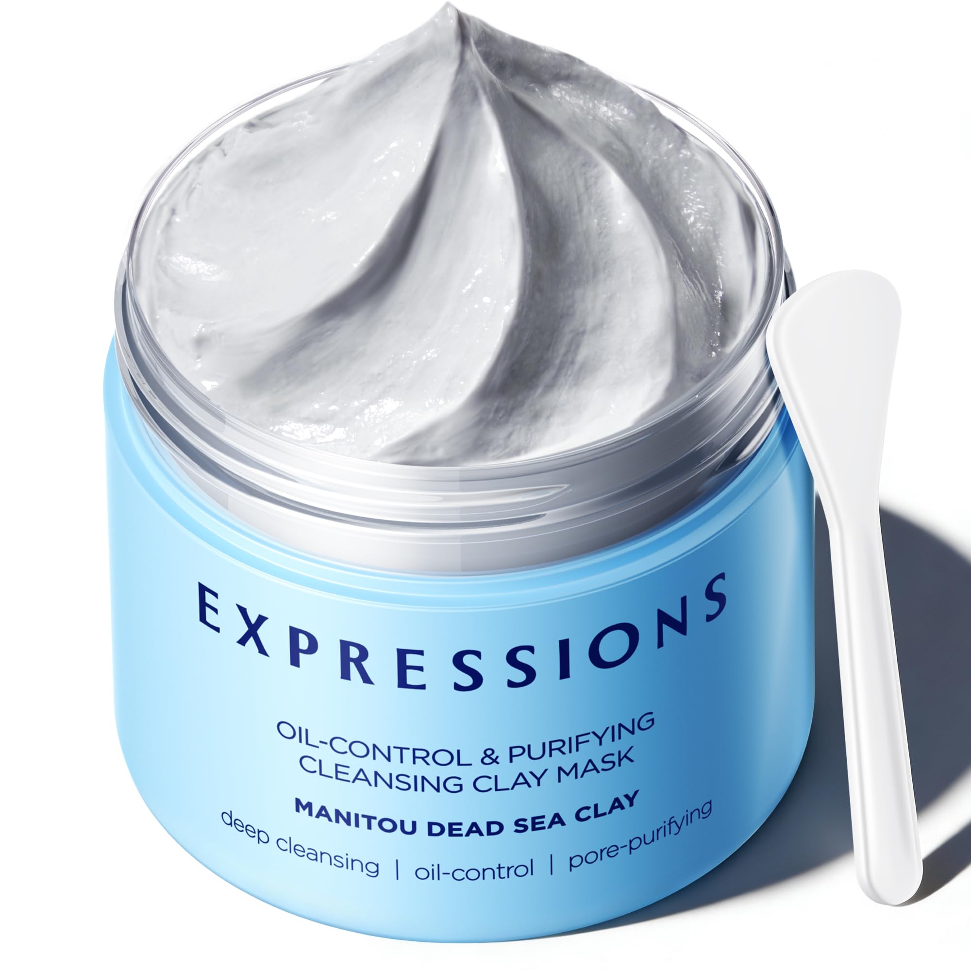 EXPRESSIONS WELLNESS clay-mask-deep-cleanse shows silky texture for deep cleansing.