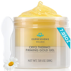 EXPRESSIONS WELLNESS Golden Sweat Cream on the abdomen for a firmer look.