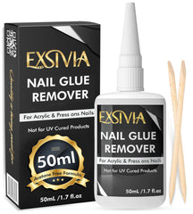 Exsivia Nail Glue Remover bottle with precision tip for targeted glue lifting.