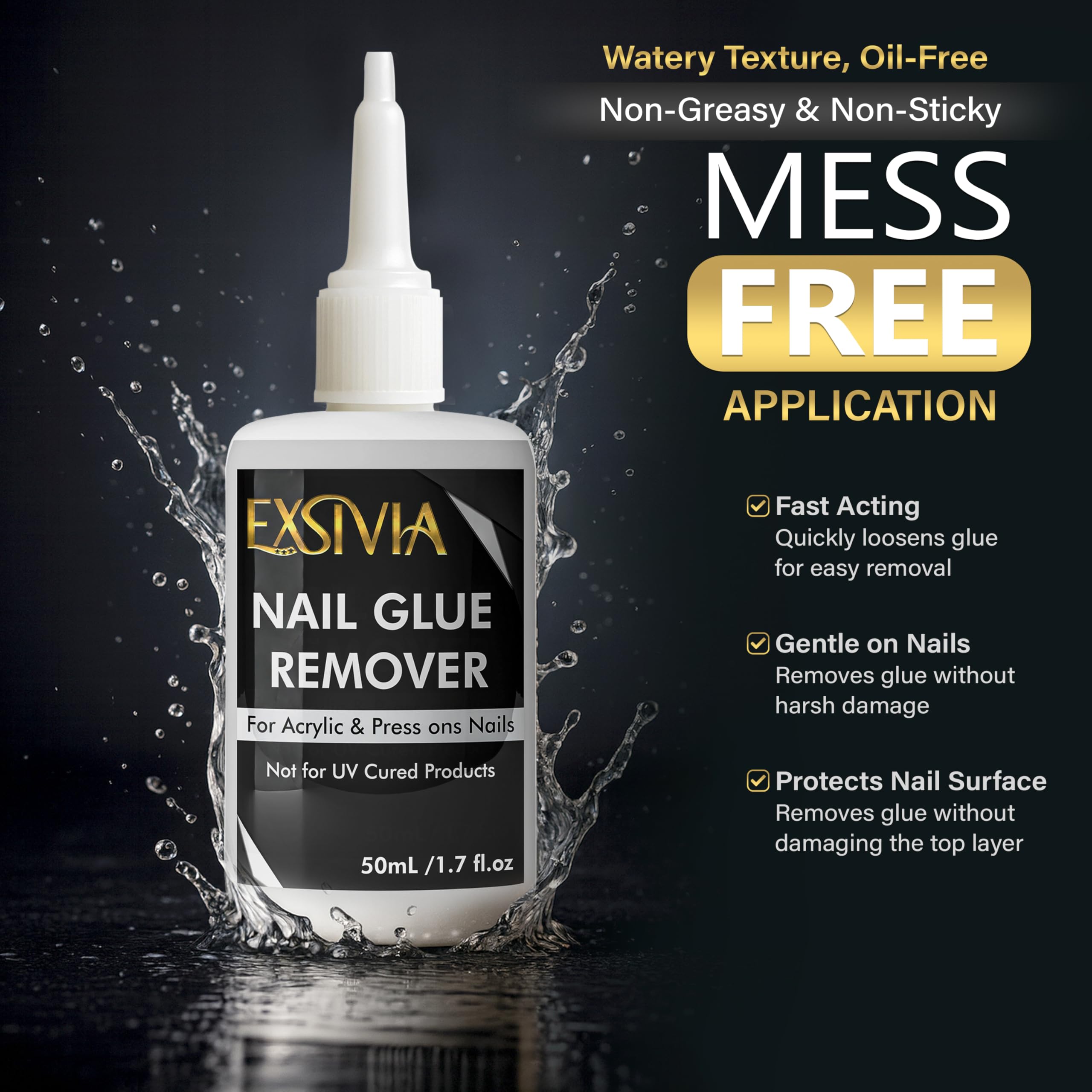 Exsivia remover includes wooden sticks for safe nail lifting assistance.