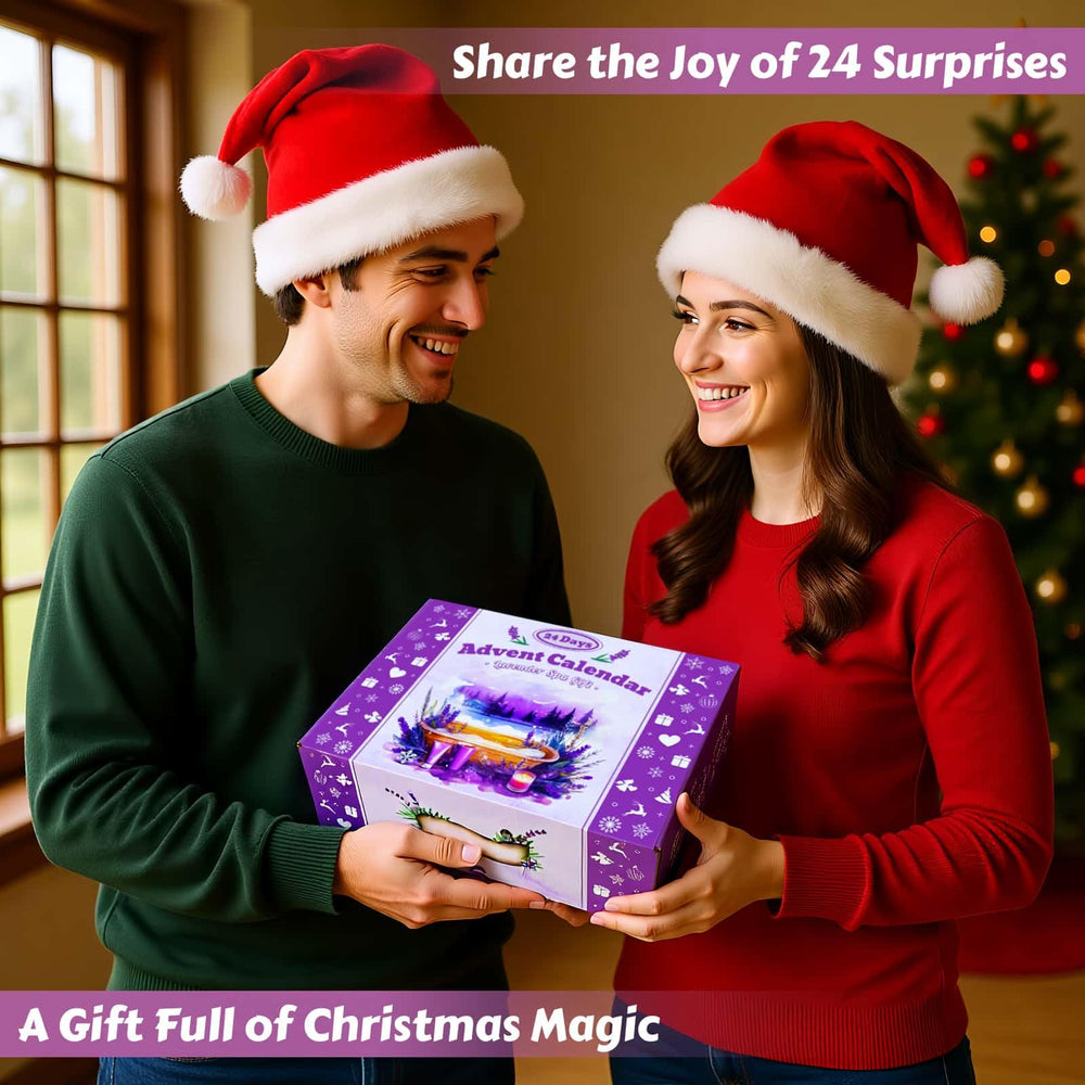 Exun Advent Calendar 2025 lavender essentials jewelry box signals luxury gifting.