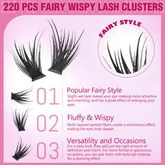 EYDEVRO fluffy-volume clusters enhance depth and light reflection for evening makeup