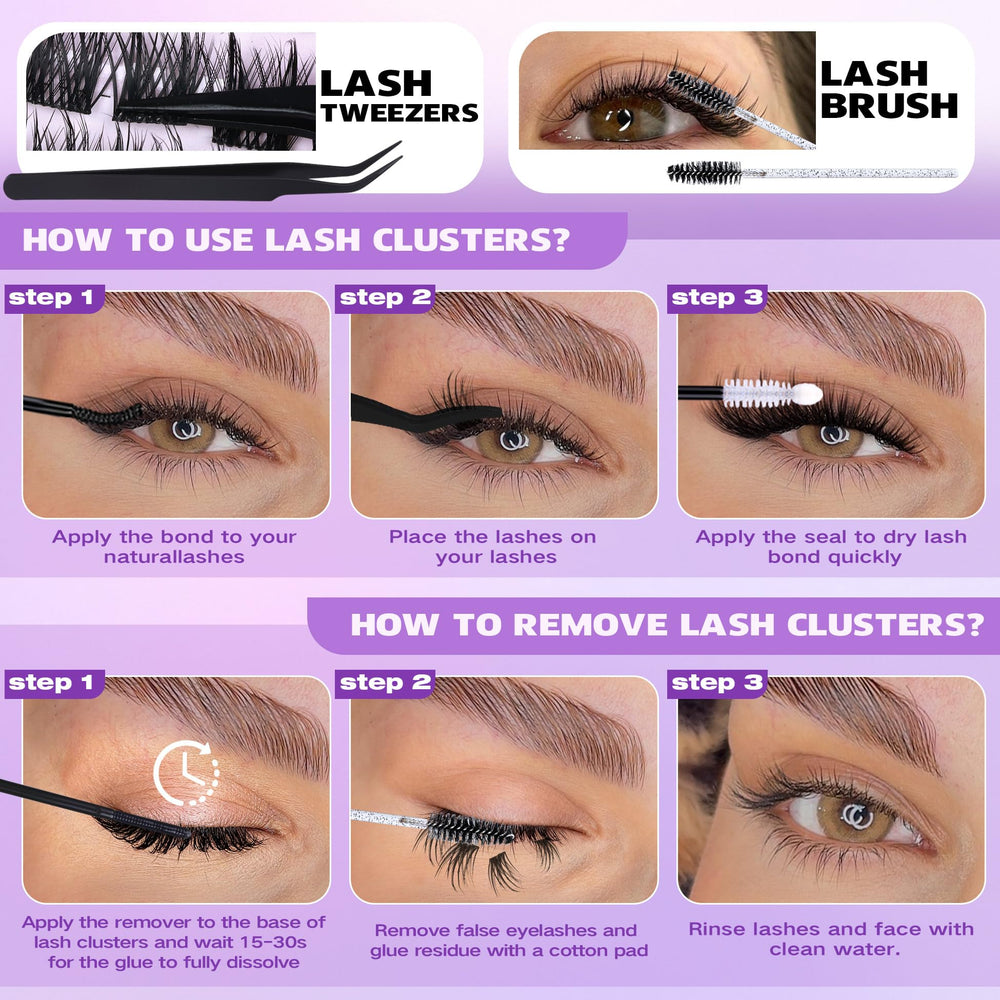 EYDEVRO Lash brush for seamless blending with natural lashes