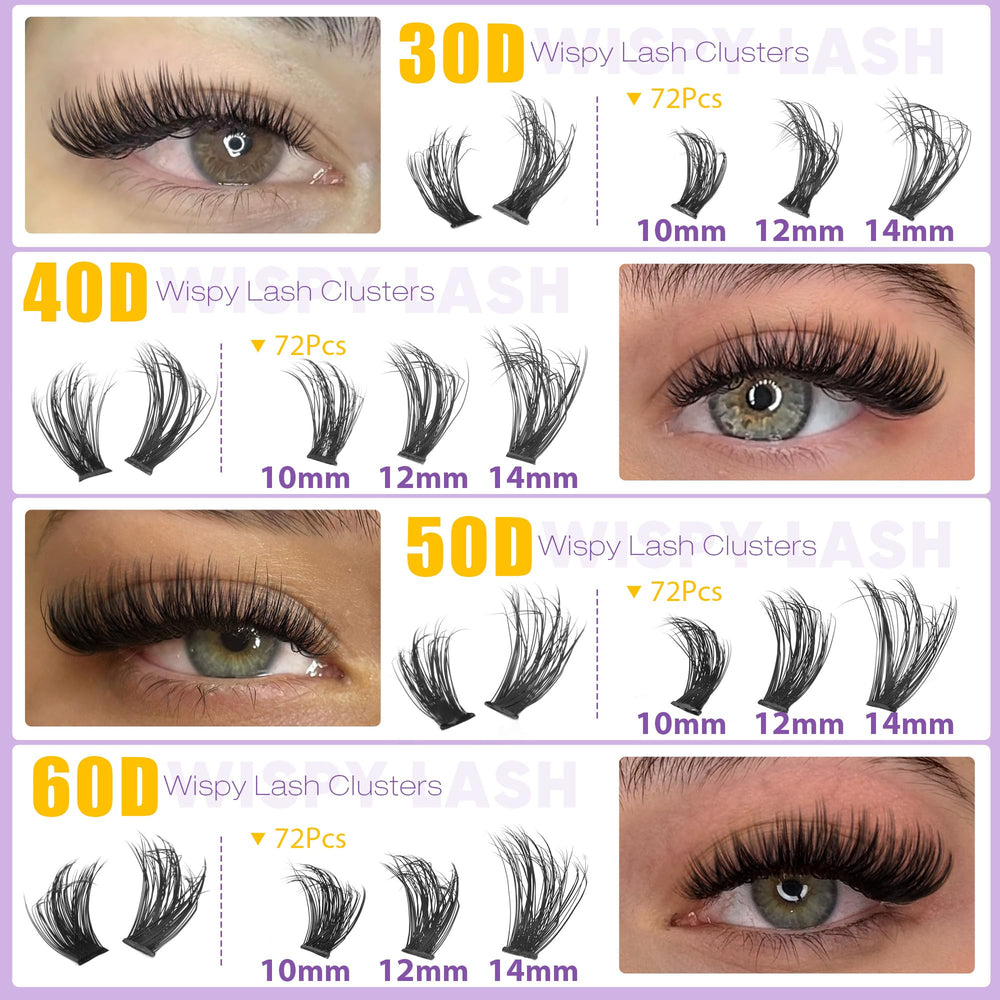 EYDEVRO Lash Clusters 40D for gentle volume and lift.