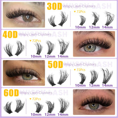 EYDEVRO Lash Clusters 40D for gentle volume and lift.