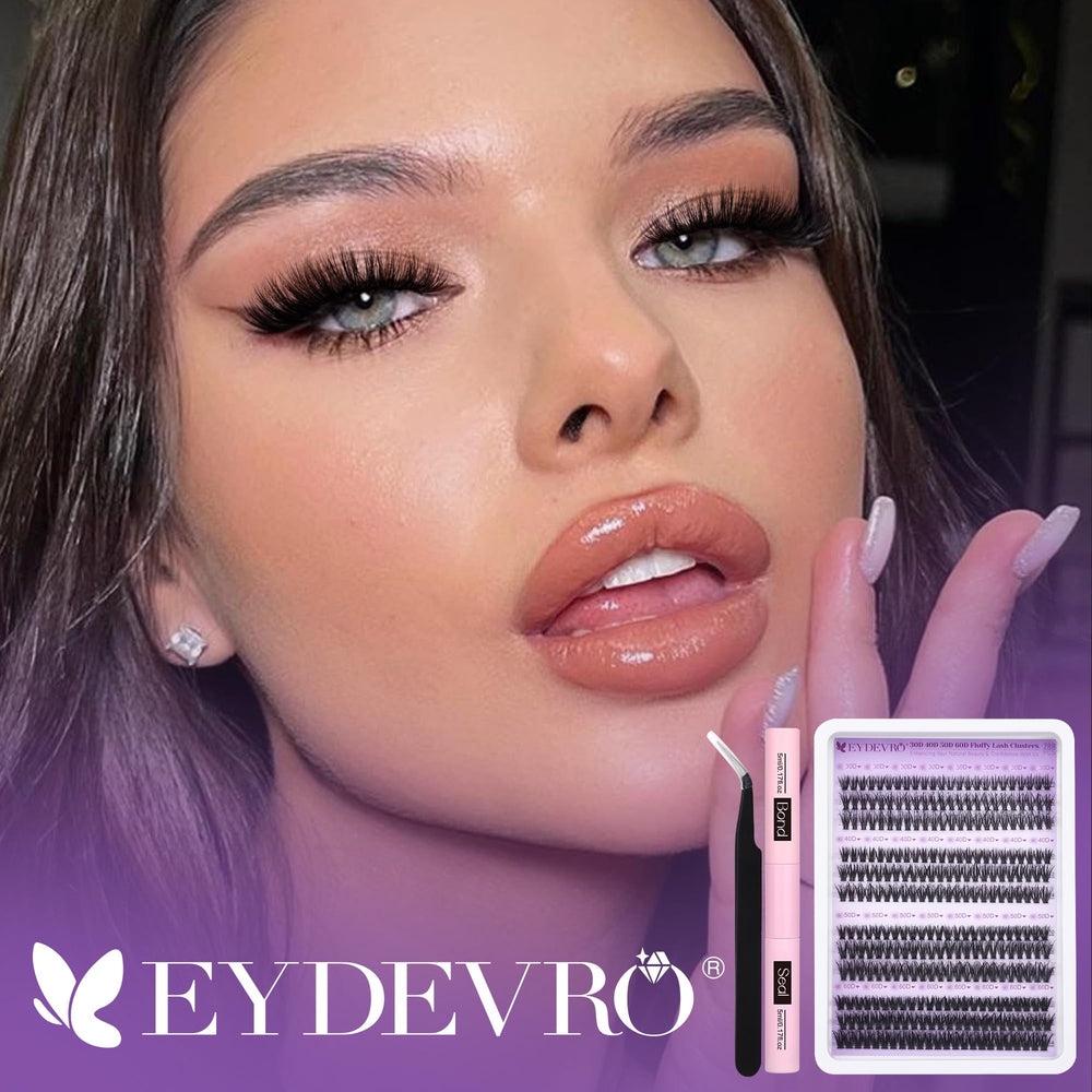EYDEVRO Lash Clusters 60D for bold party-ready volume.