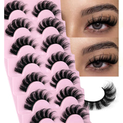 EYDEVRO Mink Lashes pack fluffy wispy close-up for natural daily enhancement.