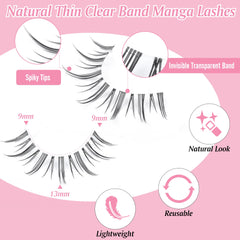 EYDEVRO Moonlight lashes on eye showing invisible clear band for natural finish.