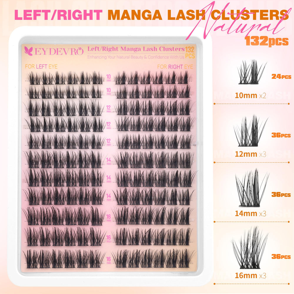 EYDEVRO natural soft lash clusters provide lightweight wear and day-long comfort