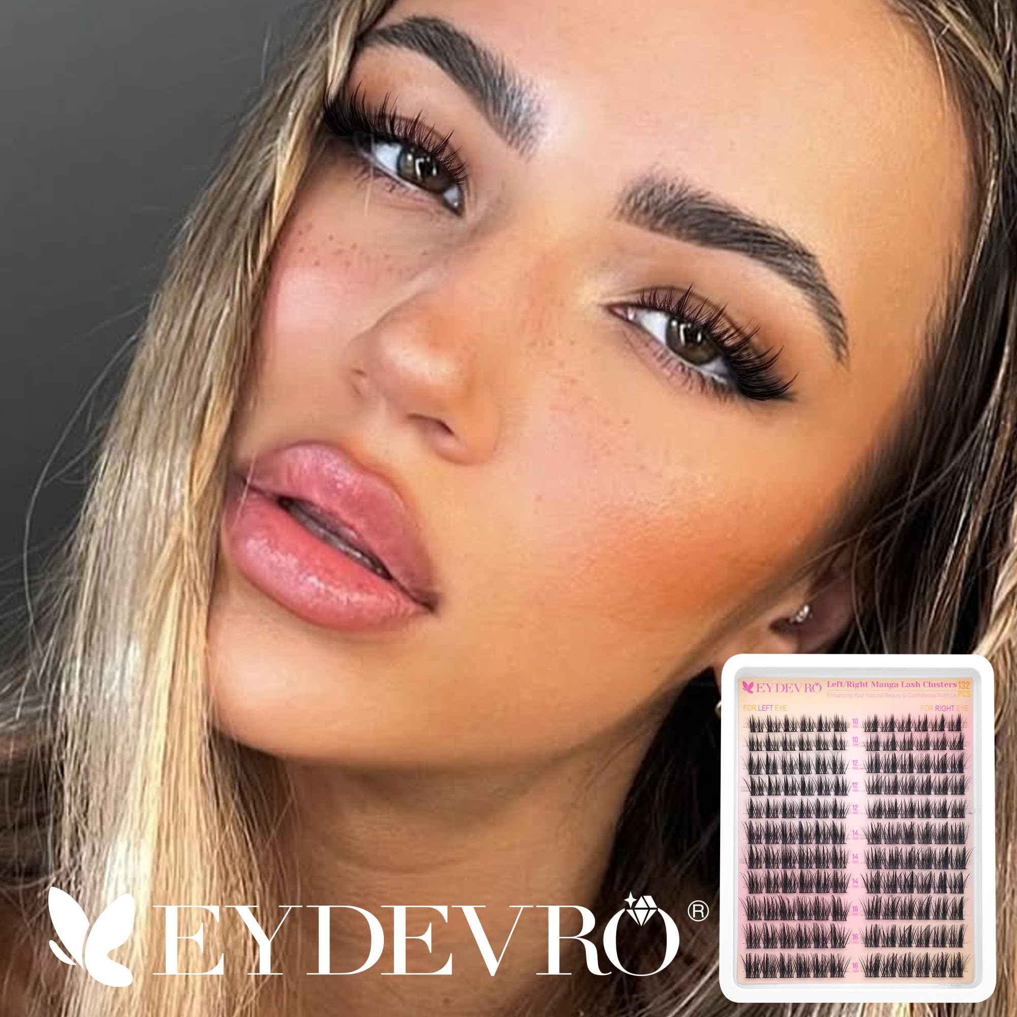 EYDEVRO Soft Comfort Lashes feel gentle against sensitive eye skin.
