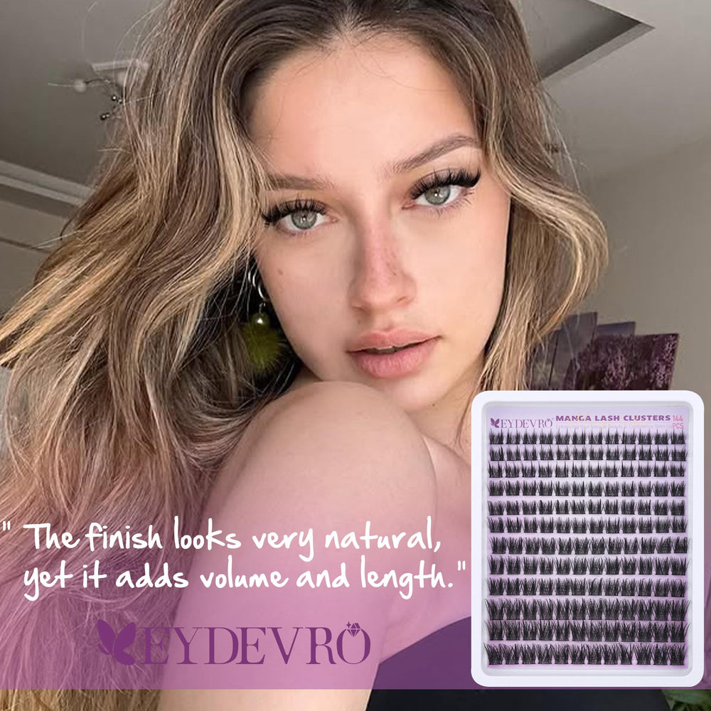 EYDEVRO Soft thin band lashes blend seamlessly with natural lashes