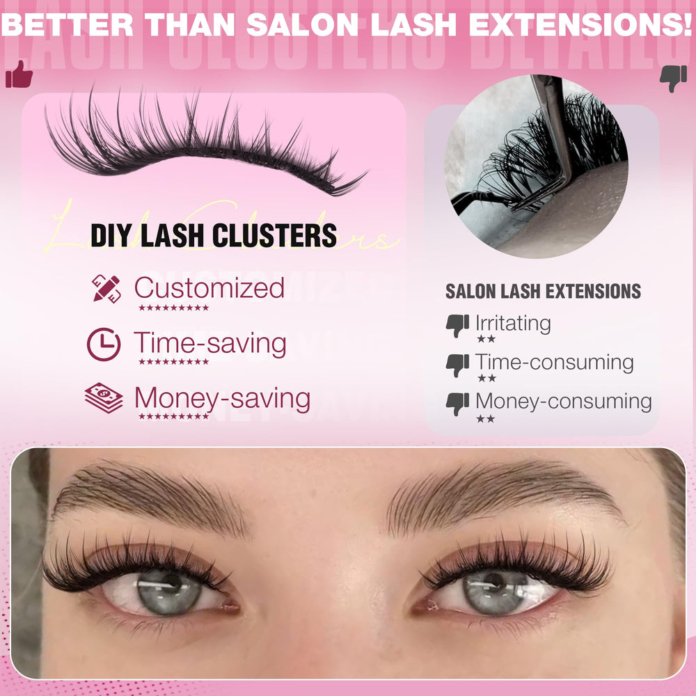 EYDEVRO wispy collection adds subtle volume without heaviness.