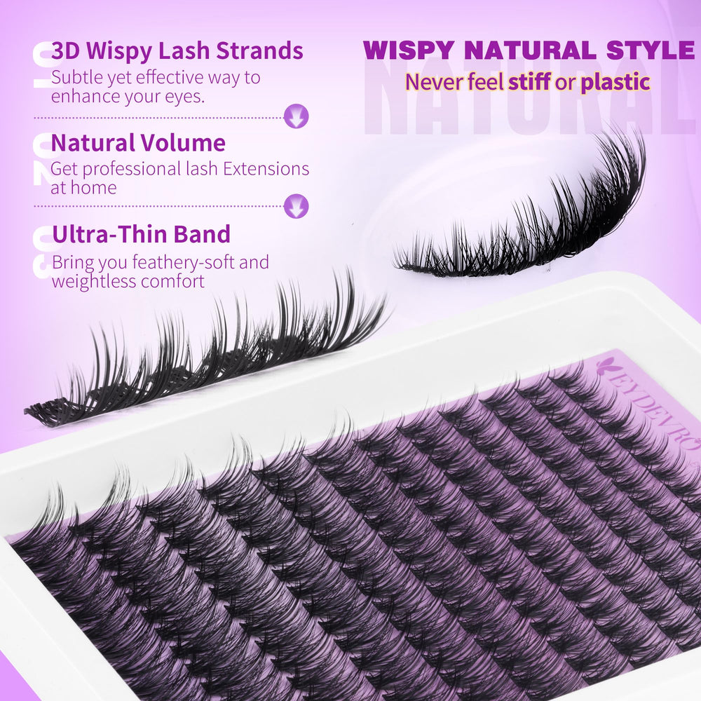 EYDEVRO wispy fibers are soft and lightweight for comfortable wear.