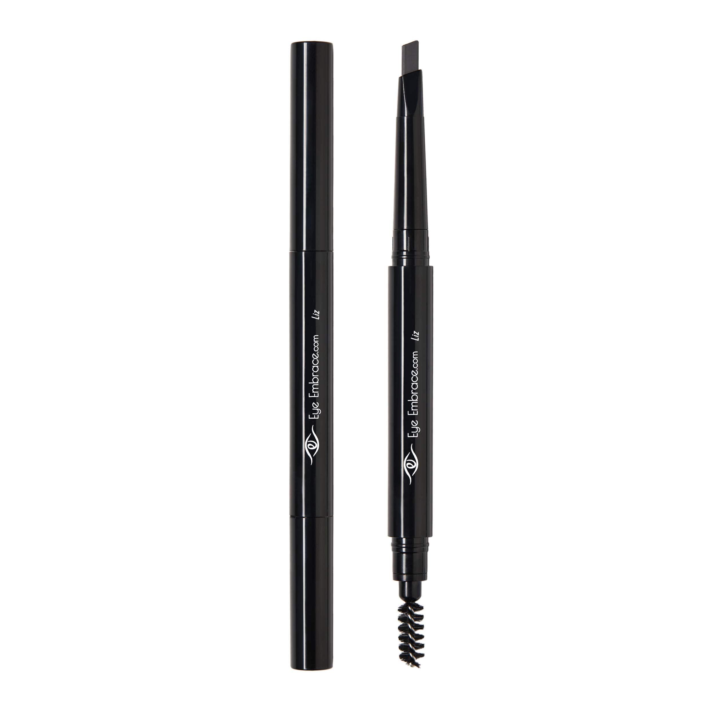 Eye Embrace Liz angle-tip provides precise, hair-like strokes.