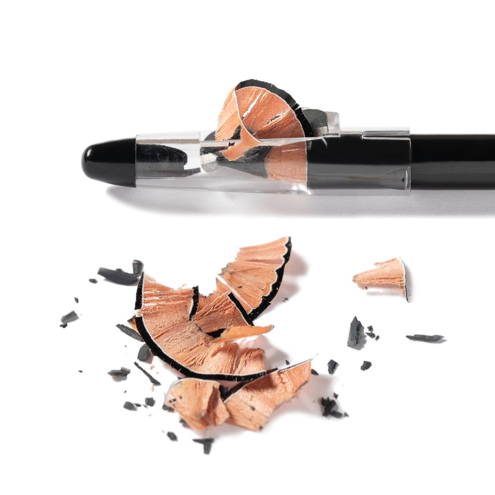 Eye Embrace Liz Classic close-up pencil tip for controlled hair-like strokes.