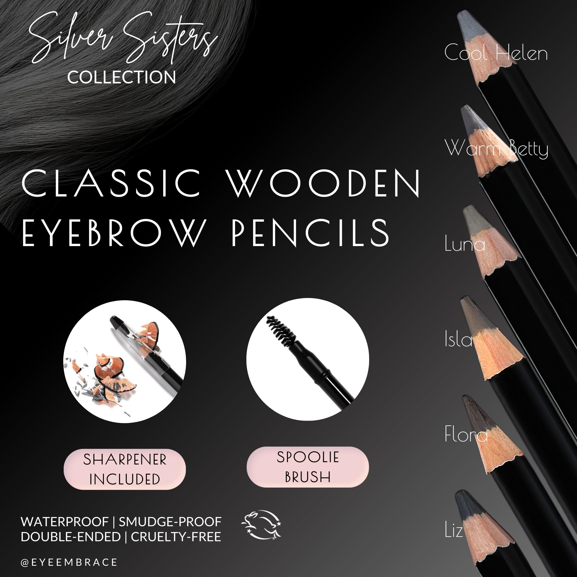 Eye Embrace Liz Classic sharpener-cap shown for precise, refreshed pencil tips.