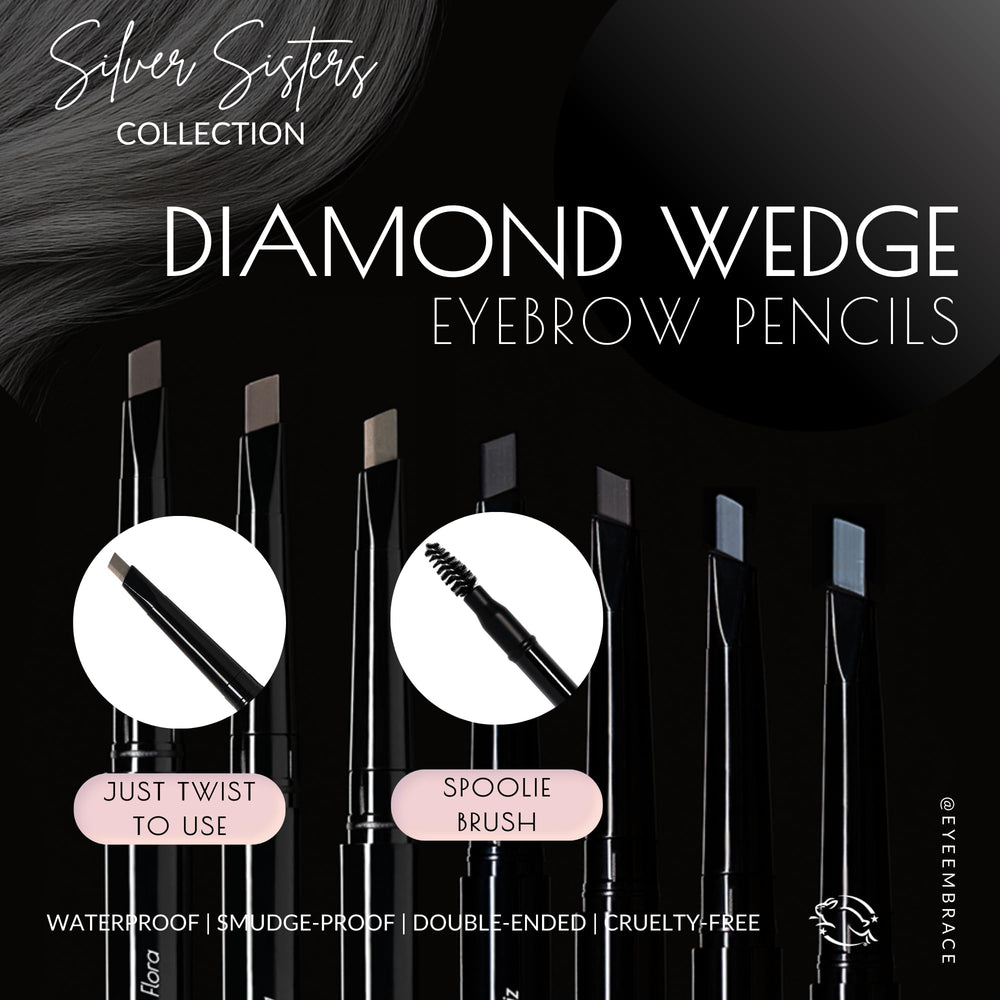 Eye Embrace Luna spoolie brush blending for natural-looking brows.