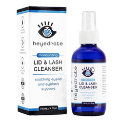 Eye Love lid and lash cleanser pump bottle for gentle daily eyelid cleansing.