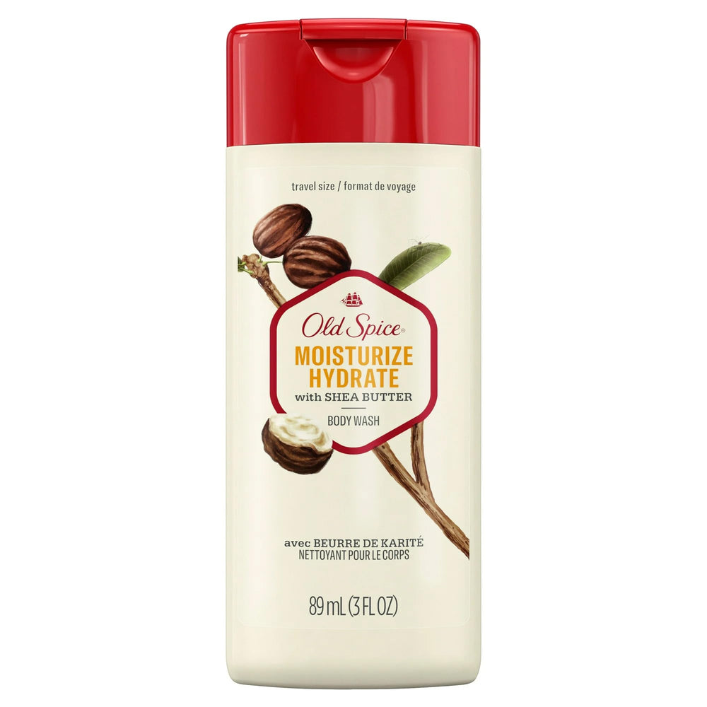 Eye See Old Spice rich-lather bottle scene shows thick foam for thorough cleansing.