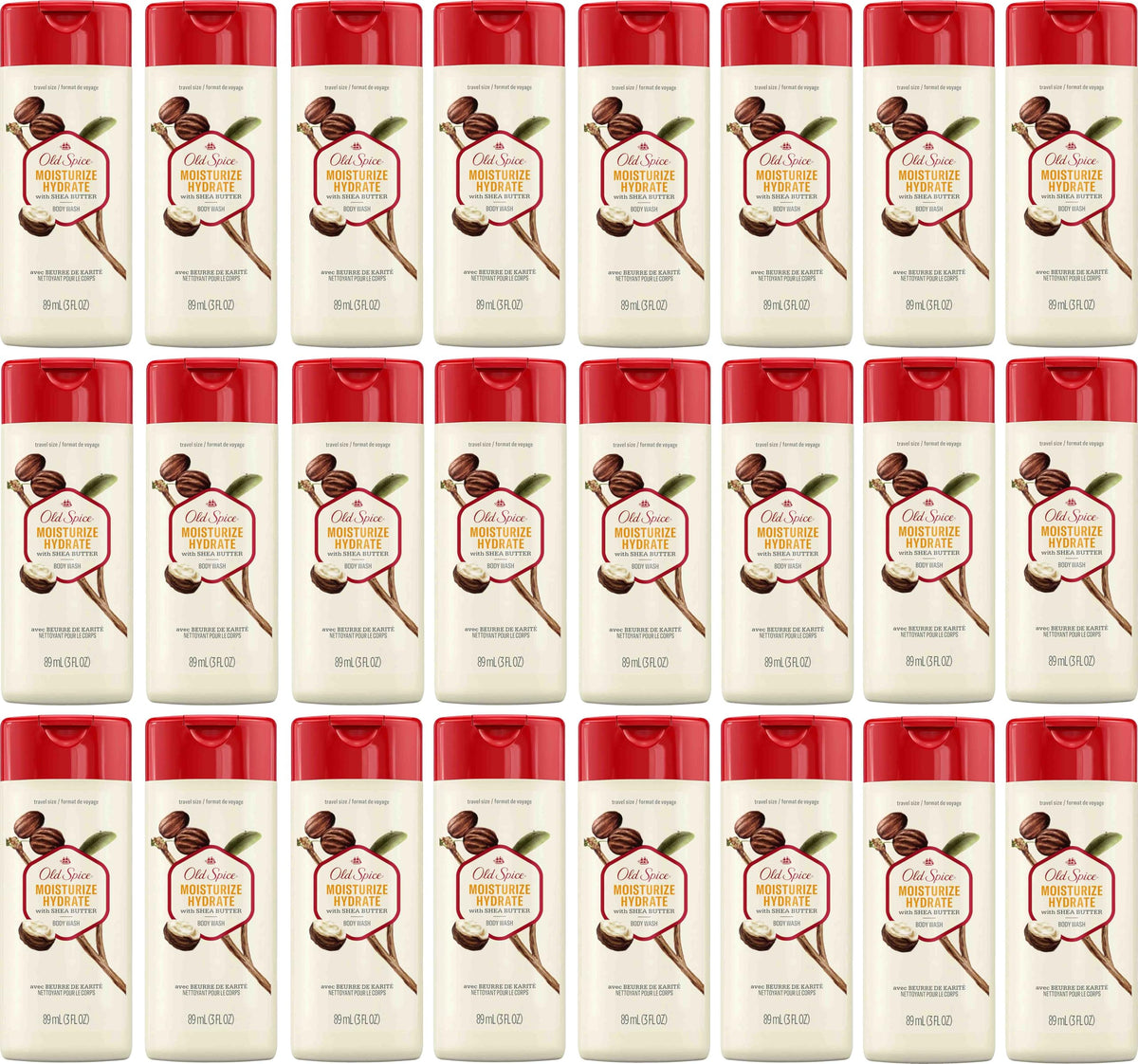 Eye See Old Spice travel-size bottle pour for on-the-go cleansing with refreshing scent.