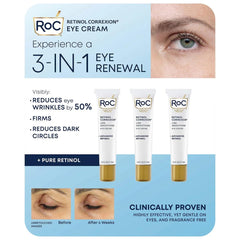 Eye See RoC Line Smoothing Eye Cream bottle reduces visible eye lines